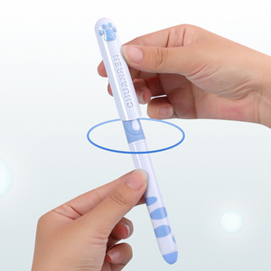 <span class=keywords><strong>Stylo</strong></span> <span class=keywords><strong>plume</strong></span> effaçable en plastique Kawaii avec motif de patte de chat, encre sensible à la chaleur par friction magique, pour les fournitures scolaires des étudiants, papeterie - Product Image 2