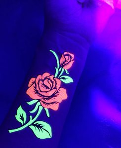 Carta per Trasferimento ad Acqua Personalizzata con Inchiostro Fluorescente, Adesivi per Tatuaggi Impermeabili e Luminosi per Body Art e Decorazione del Viso - Product Image 4