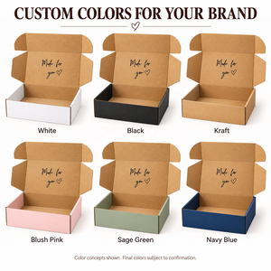 Caja de cartón corrugado con exterior blanco limpio e interior marrón natural para envíos de comercio electrónico y embalaje minorista. - Product Image 3