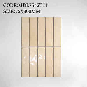 Azulejo de Porcelana de Alta Gama Medici, 9mm de Grosor, 75x300mm, Acabado Brillante, con 3 Años de Garantía, para Baño, Dormitorio y Sala de Estar - Product Image 4