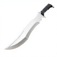 Couteaux de chasse Bowie faits main sur mesure avec lame en acier inoxydable à pointe clip, manche en bois, étui en cuir, OEM, longueur totale 17 pouces