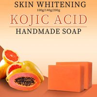 Savon Solide Artisanal à la Papaye, Exfoliant, Régulateur de Sébum, Rafraîchissant, Nettoyant Corporel – Vente Chaude OEM