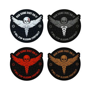 Reiben Sie etwas Schmutz darauf Patch - Crisp PVC Tactical Patch <span class=keywords><strong>3</strong></span> Zoll EMT Funny Patches - Product Image 1