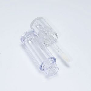 Envase Transparente Redondo de 8ML 7ML para Brillo Labial, Tubo Vacío con Aplicador de Brocha Grande, Botella de Plástico para Brillo Labial Sin Logotipo - Product Image 2