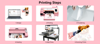 Oven Upgrade Baru untuk Printer DTF A3 M1630 Pro dengan Kontrol Waktu & Suhu Mesin Pengering Bubuk Transfer Panas