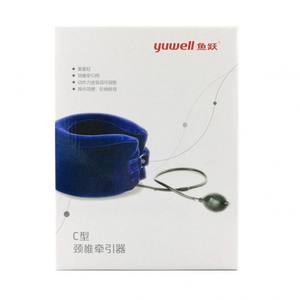 Dispositif de traction cervicale Yuyue Type C, support gonflable pour le cou, manuel, tissu floqué bleu, usage domestique - Product Image 2