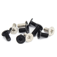 Vis à tête plate ultra-mince Phillips mini micro métrique CM M1.2-M3 pour ordinateur portable, téléphone, lunettes