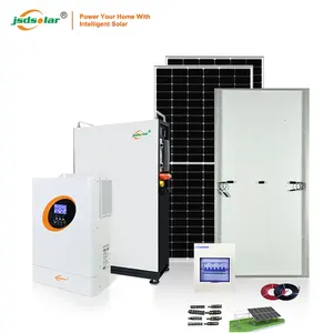 金斯登工厂10kva全屋太阳能系统离网太阳能10kw 20kw 30kw家用光伏太阳能系统600w完整太阳能电池板