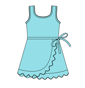 Vêtements de sport ODM personnalisés, motif floral, robe de yoga pour filles, short avec doublure, coton respirant, élasthanne, tennis, mode, nouveaux designs - Product Image 4