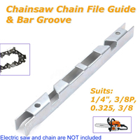 Guide de Profondeur et Barre de Rainurage pour Chaînes de Scie à Chaîne 1/4 3/8 P 0.325 Outil de Mesure de Profondeur de Chaîne de Scie à Chaîne