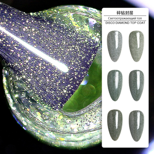 <span class=keywords><strong>Top</strong></span> Coat Gel Scintillant Sans Résidu Heam Free, Couleur Diamant, Haute Brillance, Sans Essuyage, UV, Vernis à Ongles Gel Scintillant, Marque Privée ODM - Product Image 5