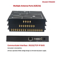 Lector fijo RFID Invelion RS232/TCP IP/USB UHF 300 etiquetas/seg largo alcance 30m RFID 4 puertos lector UHF para gestión de seguimiento de activos