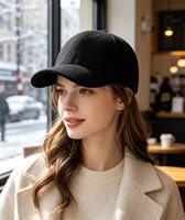 Gorra de Béisbol Unisex Personalizada de 6 Paneles de Lana con Visera Precurvada, Hebilla y Ojales Metálicos, Logotipo Personalizado, Gorra Deportiva para Exteriores