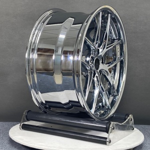 Juego de Dos Rines Cóncavos Profundos Personalizados de Cinco Radios en Cromo Plateado 5x115/5x110 para Automóviles de Pasajeros <span class=keywords><strong>BMW</strong></span> <span class=keywords><strong>M8</strong></span> F93 Mercedes 2017 S63 <span class=keywords><strong>AMG</strong></span> - Product Image 3