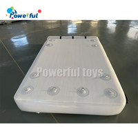 Plate-forme flottante gonflable pour le nettoyage des bateaux Quai de travail gonflable pour l'amusement Matériel de point de chute durable