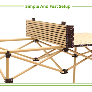 Xách Tay Màu Đen Trọng Lượng Nhẹ Gấp Bảng Ultralight Cuộn lên <span class=keywords><strong>Mini</strong></span> Trại Dã Ngoại Bảng Có Thể Gập Lại Cho Ngoài Trời Đi Bộ Đường Dài - Product Image 4