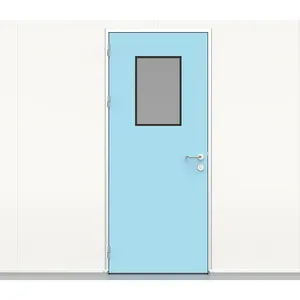 Hermetic clean room door swing type customized size flush door for hospital laboratory pharmaceutical