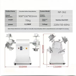 Macchina per la Produzione di Uova di Cioccolato Pasquali, Macchina per Modellare Cioccolato Ripieno - Product Image 4