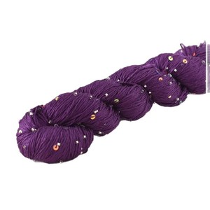 Hilo de Fibra de Bambú Acrílico al por Mayor, Cuentas Coloridas, Hilo de Lentejuelas, Carrete de 100 g, Tejido a Mano, Ganchillo, Sombrero, Bufanda - Product Image 5