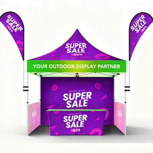 Tùy chỉnh sự kiện giáng sinh lều 3x3m nhiệm vụ nặng nề 50mm Hex khung nhôm chuyên nghiệp tán marquee bật lên lều - Product Image 3