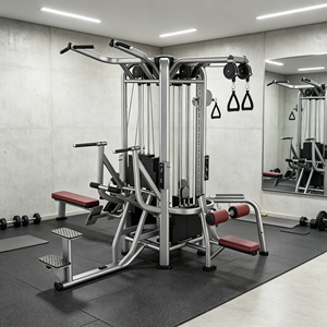 XINRUI Máquina de Gimnasio Multifuncional Comercial de Lujo con 4 Estaciones, Equipo de Entrenamiento de Fuerza con Cable Integrado - Product Image 2