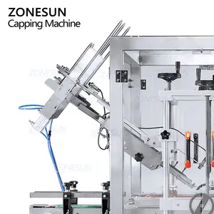 ZONESUN, cubo automático para alimentos, tarro de plástico, lata, tapa a prueba de polvo, máquina de prensado