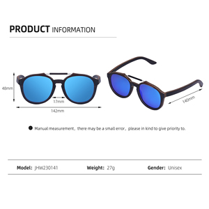 Gafas de Sol Redondas Marrones de Lujo a la Moda 2024 para Mujer y Hombre, Estilo Ébano Negro - Product Image 5