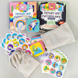 <span class=keywords><strong>Juego</strong></span> de Memoria Educativo Temprano con Tarjetas de <span class=keywords><strong>Parejas</strong></span> de Animales de Dibujos Animados Personalizadas, Juguete Educativo para Niños para Viajes, Escuela, Hogar y Fiestas - Product Image 1