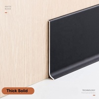 Plinthes en aluminium de haute qualité, vente chaude, profil de plinthe en aluminium pour mur
