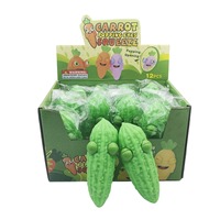 Nuevo Juguete de Peluche de Melón Amargo con Ojos Brillantes, Material de Vinilo, Diseño de Vegetal de Simulación Novedoso y Único, Ojos Parpadeantes, Unisex, Edades 14+