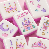 Ensemble de Mahjong sur le thème des rêves personnalisé, pièces de Mahjong pour enfants, Mahjong fantastique en acrylique, fabricant américain de Mahjong