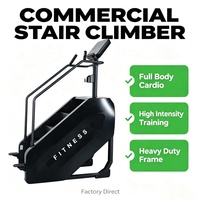 Máquina de Escaleras Eléctrica Profesional para Uso Comercial, Escaladora de Alta Resistencia con Marco de Acero, Equipo de Fitness para Gimnasio