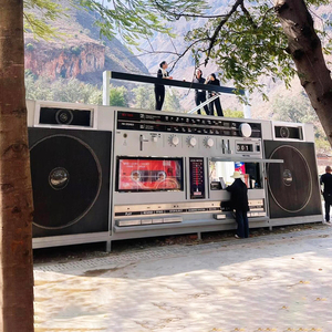 Fonografo di grandi dimensioni, FOOD Bus, bar creativo Mobile, strada commerciale all'aperto, flusso di traffico, CHECK-IN e carrozza ristorante - Product Image 1