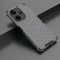 Étui de téléphone en nid d'abeille pour Redmi 15 4G 5G, coque de téléphone portable transparente en TPU PC antichoc pour Xiaomi 15T Pro, coque arrière transparente