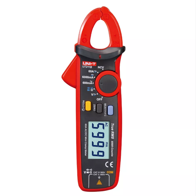 UNI-T  UT211B  High Accuracy Digital Clamp Meter 6000 Counts -40-1000 with 10A DC Current & 1000V AC Voltage