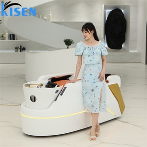 Table de lavage automatique intelligente Kisen avec fauteuil de salon de luxe pour spa thaïlandais et massage robotisé par air - Product Image 2
