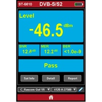 ISDB-T DVB-S/S2 DVB-T/T2 Signalfinder SATLINK ST-5610 Satellitenfinder Messgerät Signaltester H.265 Spektrumanalyse