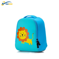 Sac à dos unisexe 3D en néoprène pour enfants, avec fermeture éclair, motif animal de dessin animé, imperméable, durable, confortable, léger, anti-perte, pour tout-petits de 1 à 6 ans