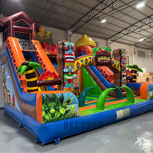 Thương mại Tùy chỉnh thiết bị <span class=keywords><strong>Inflatable</strong></span> lâu đài <span class=keywords><strong>Inflatable</strong></span> nhảy trượt kết hợp với các chướng ngại vật - Product Image 1