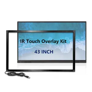 43 Inch IR Touch Overlay Kit 40 Points Infrared Touch Frame For Interactive Panel