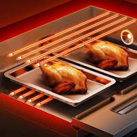 Four à pâtisserie professionnel de haute qualité, 2 étages, 4 plateaux, à gaz ou électrique, pour boulangerie, fabriqué en matériau de qualité supérieure, YXY-40A