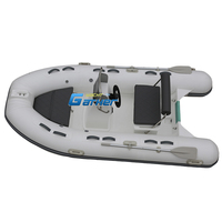 RIB330B rigide en fibre de verre bateau gonflable pvc/hypalon matériel bateau de pêche radeau bateau outmotor avec CE à vendre