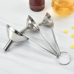 Juego de embudos de acero inoxidable, 3 piezas, mango largo, cónico, herramienta para verter aceite en la cocina, fácil de limpiar, solo lavar a mano - Product Image 3
