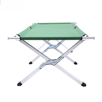 Lit de camping pliable moderne en métal facile à monter, portable, pour adultes, avec sac de transport, idéal pour les hôpitaux
