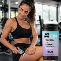 Stick anti-frottement personnalisé pour les bras, sans talc, contrôle des odeurs, protection contre les irritations, baume anti-frottement pour la randonnée et la gym