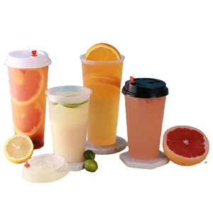 PP transparent plastic cups for milk disposable plastic cups with lids for VODKA Soda cups
