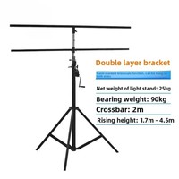 Support de projecteur PAR de scène avec levage manuel, treillis d'éclairage mobile, barre transversale pour mariage et spectacle, trépied, indice de protection IP