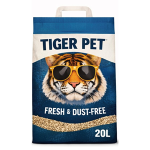 Tiger Pet Eko Dostu Gri Beyaz Kağıt Kedi Kumu 20L Doğal Koku Kontrolü Tozsuz Fabrika OEM ODM - Product Image 5