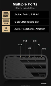 <span class=keywords><strong>HiSi</strong></span> 352 Android-Projektor 1080P Autofokus 4K Staub dichtes LCD 2G 32G WiFi Smart Proyector für Heimkino und Business Beam - Product Image 4