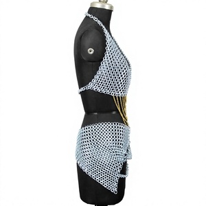 Armadura de Moda de Acero Inoxidable Plateado con Diseño Soldado de Forma Irregular - Product Image 5